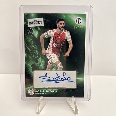 Topps Impact UCC 2023-2024 Josip Sutalo RC AFC Ajax Auto Green - /99