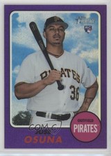 2017 Topps Heritage High Number Hot Box Chrome Purple Refractor Jose Osuna 4l8