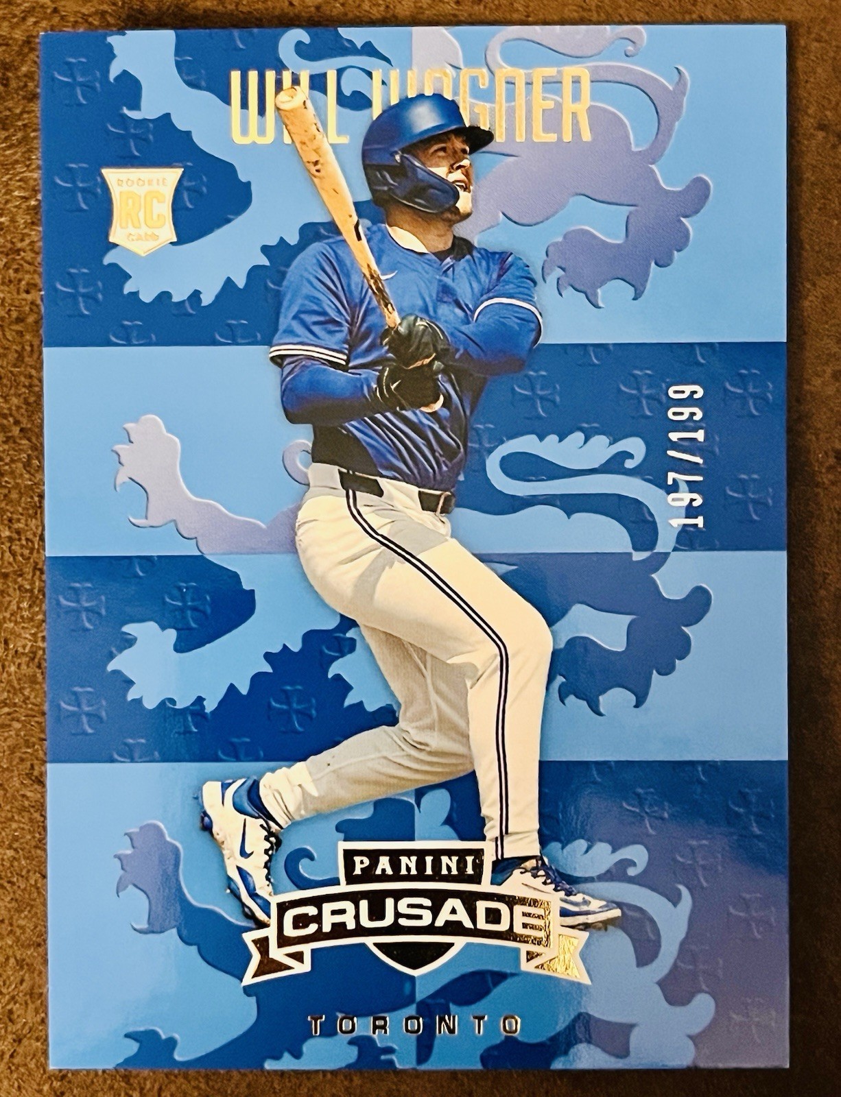 Will Wagner 2025 Panini Crusade Blue Parallel /199 #101 Blue Jays Rookie