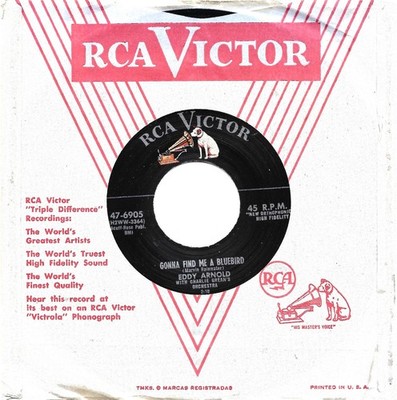 ARNOLD, Eddy  (Gonna Find Me A Bluebird) RCA 47-5905 w/line = SUPER VINTAGE MINT