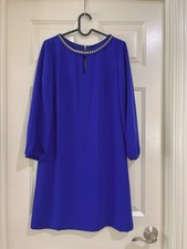 tahari arthur s levine women blue dress size 2