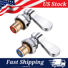 Pair Commercial Faucet Valves Handles - Replacement Repair Parts