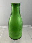 Vintage Big Elm Dairy Reed Green Glass Milk Bottle TREQ