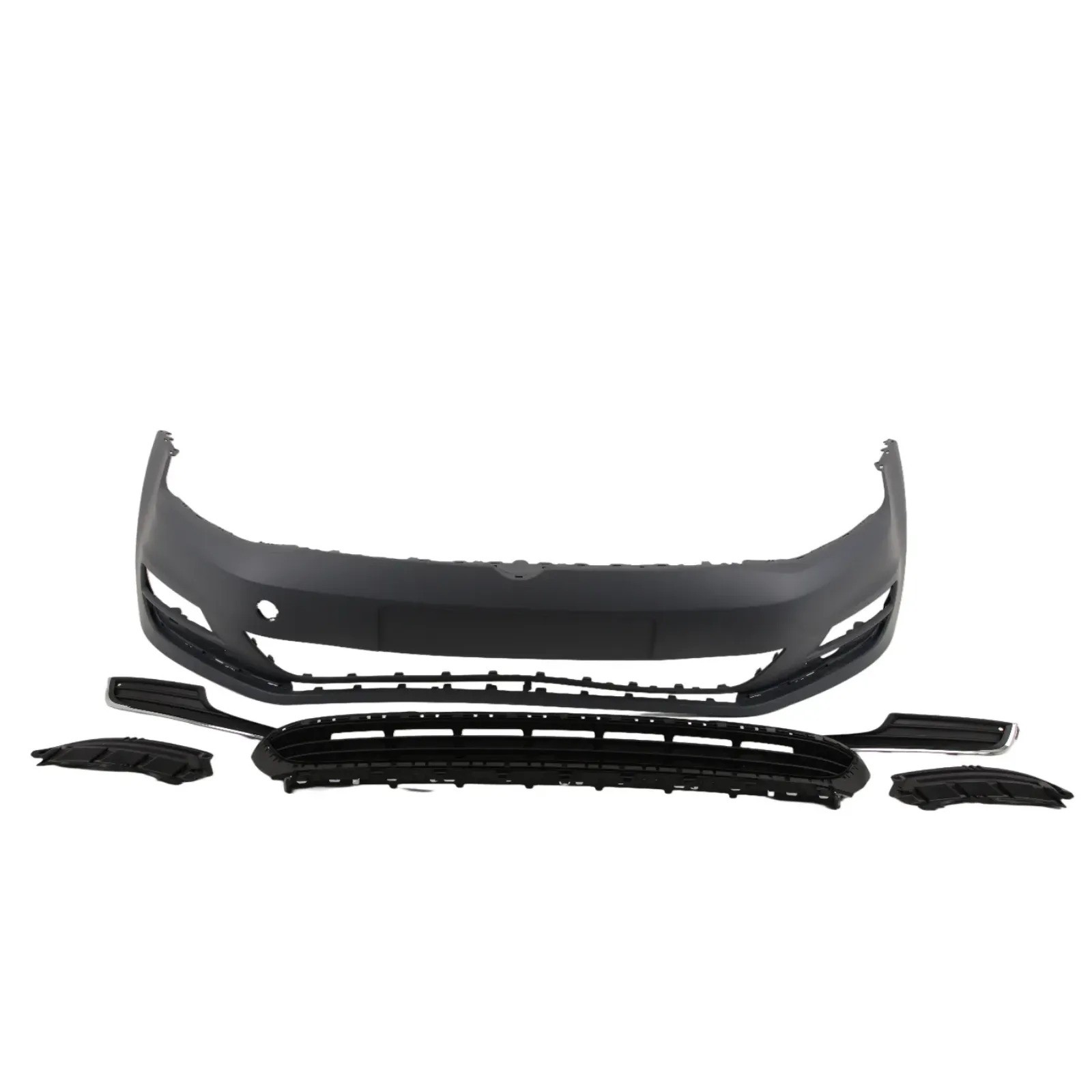 For Vw Golf MK7 2012-2017 Front Bumper Complete Kit No PDC & Washer Holes Primed