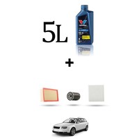 Hoffcar Set Service 3 Filter Und 5L ÖL FüR Audi A4 (B6, B7) 1.8 20V Turbo 140Kw