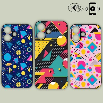 80s Aesthetic Pattern Retro Geometric Phone Case MagSafe iPhone Samsung Motorola