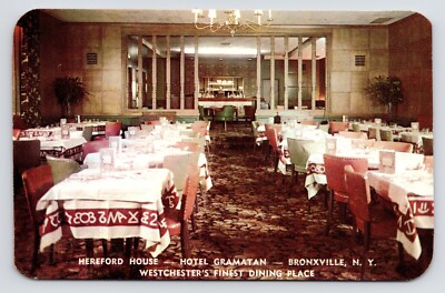 c1950~Westchester~Hereford House~Hotel Gramatan Bronxville  NY~VTG Postcard