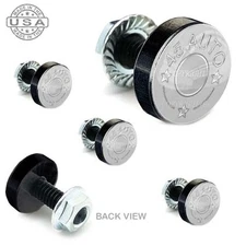5 Black Aluminum Motorcycle Windshield Bolt Kit -  SILVER 45 AUTO - 072
