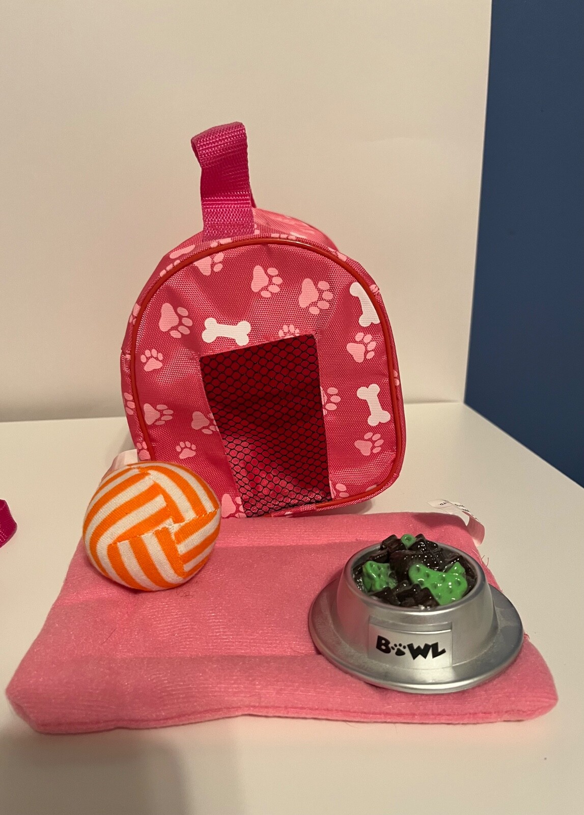 Click n' Play 9 Piece Doll Puppy Set and Accessories for 18 inch Dolls