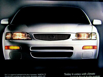 1995 Nissan Maxima Cleveland Ohio Vintage Regional Original Print
