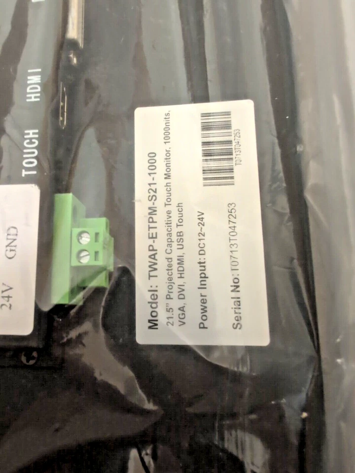 21.5 Inch Panel  Mount Touch Screen Monitor Display  - 	TWAP-ETPM-S21-1000 - Image 3 of 4