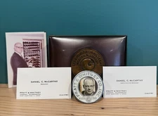 Pratt & Whitney Award Box, Business Cards And Employee Badge For President