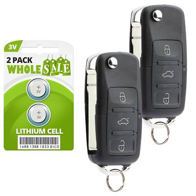 ACROPIX Replacement Key Fob Remote - Keyless Entry Transmitter For Volkswagen Beetle, Golf, Jetta, Passat (2002-2009)