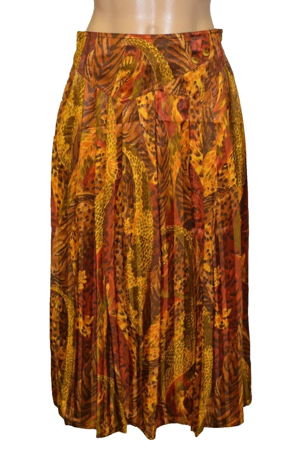 Ethnic/Satén campesina ropa vintage 1980s para Mujer