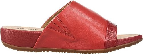 NEW Softwalk Women's Del Mar Soft Leather Open Toe Mule Sandal Red 10 NARROW - Picture 6 of 12