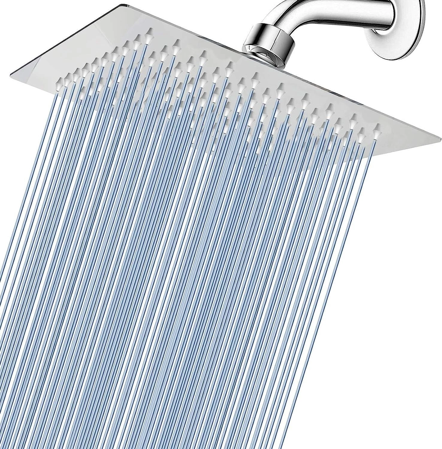 Rain Shower head, High Pressure Shower Head Made of 304 Stainless Steel 10"