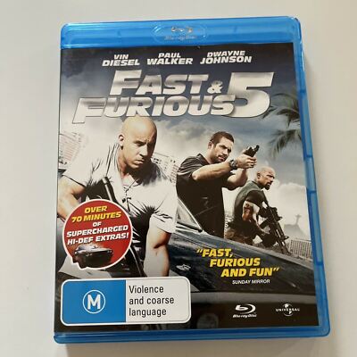 Fast & Furious 5 (Blu-ray, 2011) Region B