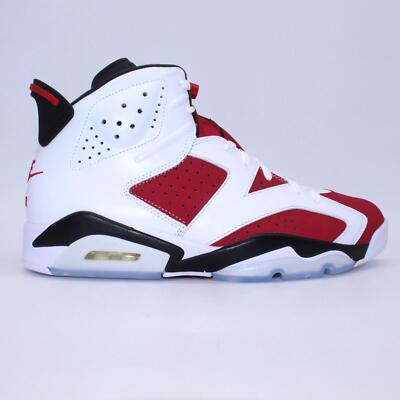 Nike Air Jordan 6 Retro White Carmine Black CT8529-106 Mens