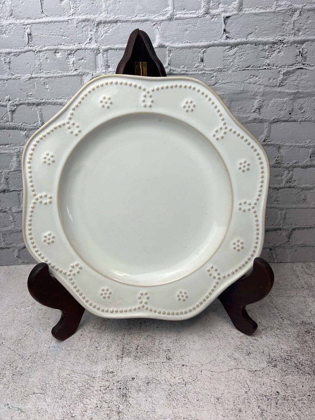 Food Network Fontinella White Dinner Plate 10284722 eBay