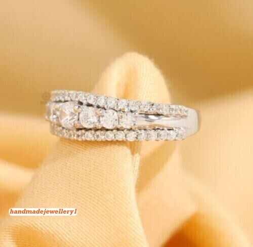 Ranjeeta Round Cut Orange & Black Diamond 925 Sterling Silver 14K White Gol Ranjeeta Round Cut Orange \u0026 Black Diamond 925 Sterling Silver 14K