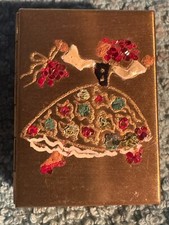 Vintage Gold Tone Miniature Photo Album - 4 photo slots