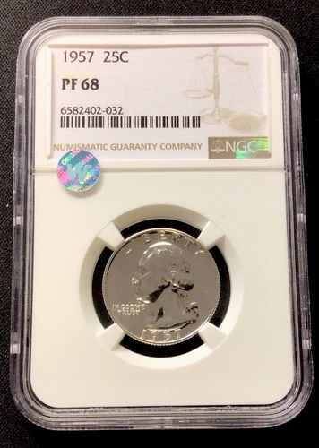 1957 Silver Washington Quarter! NGC PF68! ENN Coins