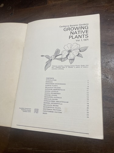 CANBERRA BOTANIC GARDENS. GROWING NATIVE PLANTS. VOL. 1, 1971. - Foto 3 di 9