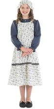 Kids Historical Floral Costume XL Victorian School Girl Dress Halloween