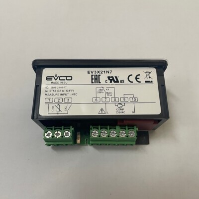 QTY:1 For EVCO EV3X21N7 DIGITAL THERMOSTAT FOR NTC 230V