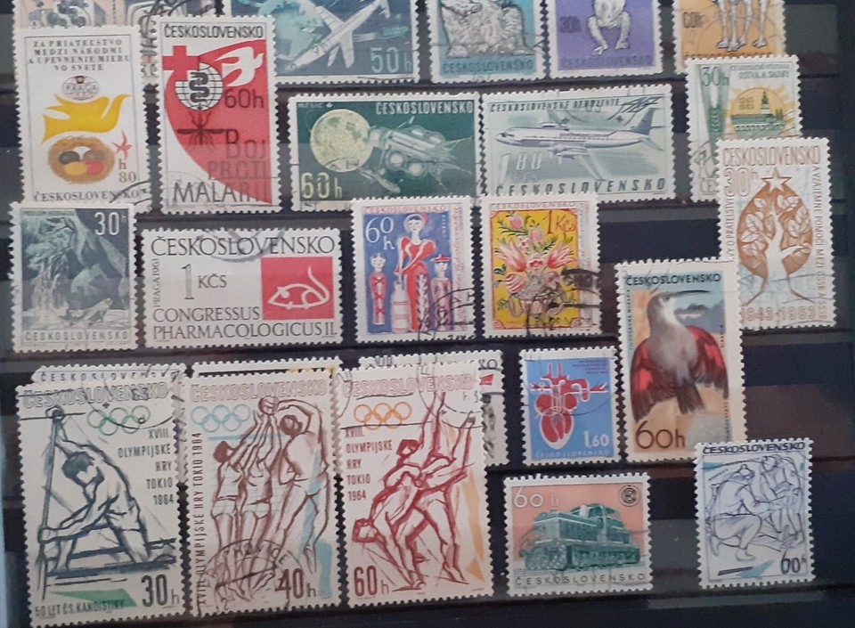 86 Czechoslovakia stamps 195565 arranged in catalogue order eBay