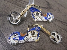 Navy Chief Navy Pride CPO USN Chopper Motorcycle  Challenge Coin