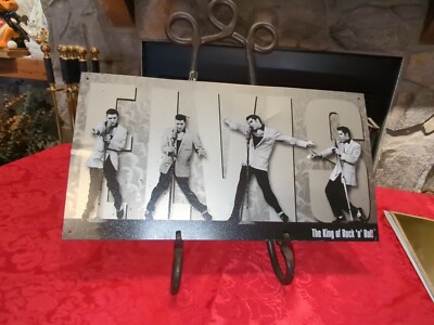 Elvis The King Of Rock N Roll Tin Sign, 16' X 8-1/2  