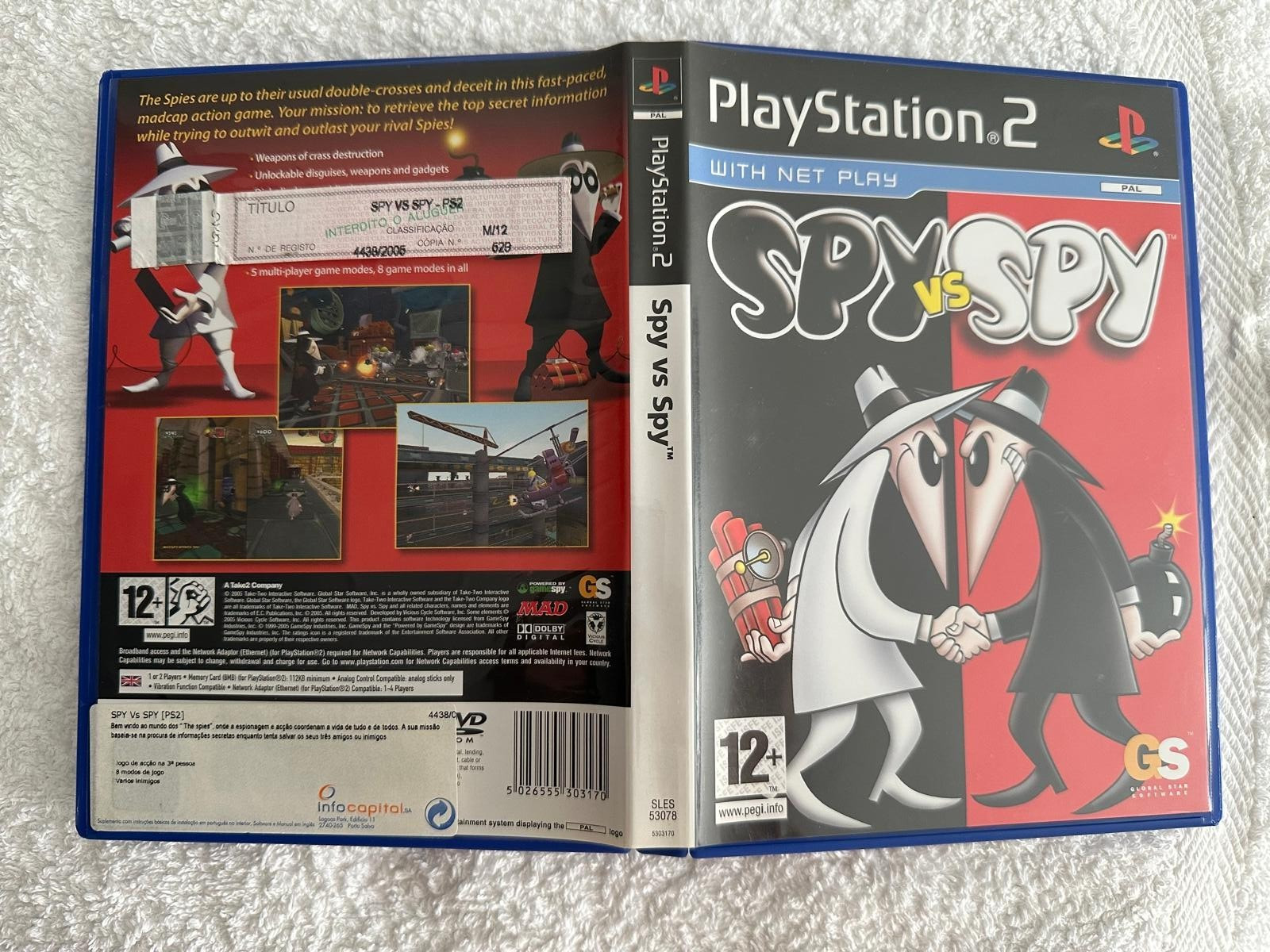 SPY vs SPY PAL UK Sony Playstation 2 PS2 CIB