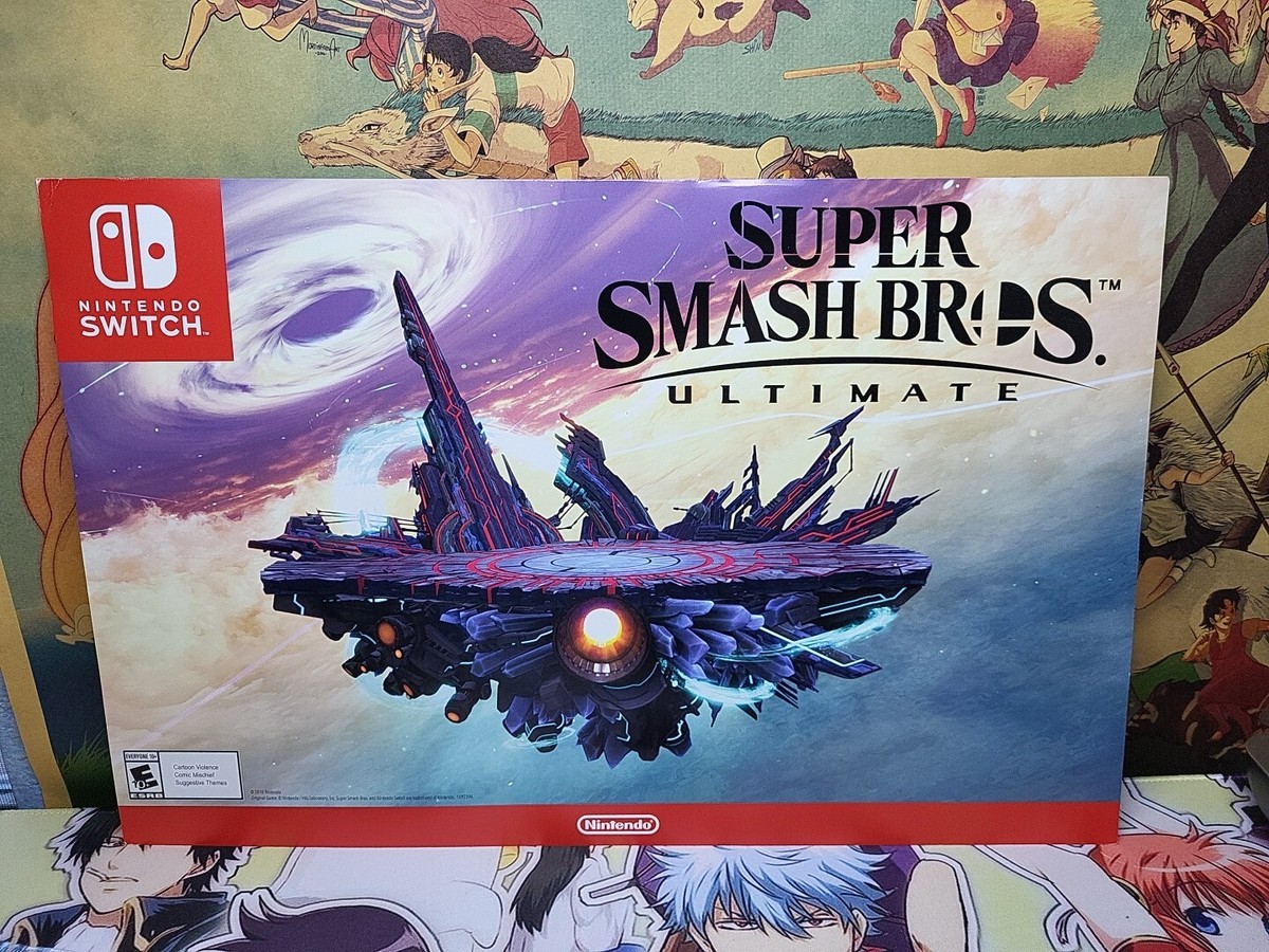 Super Smash Bros Ultimate Promo Poster Nintendo Switch limited