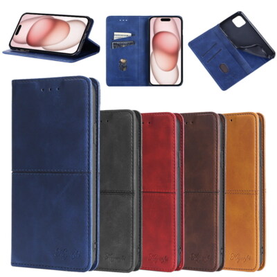 For Samsung Galaxy A32 A33 A53 A54 Genuine Leather Case Phone Card Slot Cover