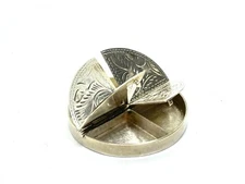 Vintage 1992 Ari D Norman Sterling Silver 4 Compartment Pill Box 24.2 gr