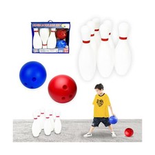 17 inch Huge Bowling 6 pins Set with Storage Bag - Outdoor  Indoor Play Toys...
