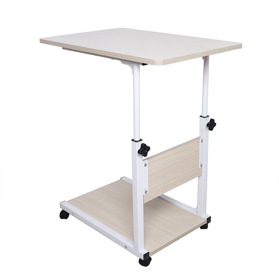 Laptop table H? adjustable notebook table??ber bed table with 4 castors new - Image 3 of 4