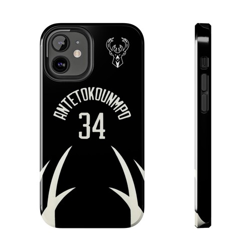 Giannis Antetokounmpo Milwaukee Bucks - Basketball iPhone und Samsung Hülle schwarz - Bild 30 von 43