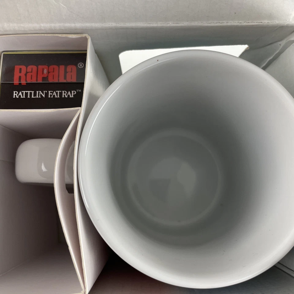 Caneca de café Rapala Collector Series e isca de pesca rap gorda Rattlin’ presente - Imagem 4 de 4