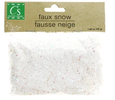 Crafter's Square White FAUX SNOW 1.48oz Shimmer Decoration Craft DIY ~ Qty 1