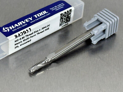 Harvey M5-0.80 Carbide Thread Mill Multi-Form Milling Cutter 842911
