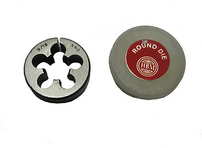 7/32" X 40 TPI Round Split Die - Carbon Steel, Standard Threading Tool (RDGTOOLS 370)