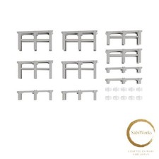 New N Double Track Incline Auxiliary Pier Set