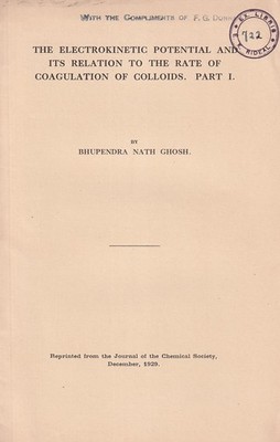 THE ELECTROKINETIC POTENTIAL AND ITS RELATION TO THE RATE OF COAGULATION OF COLL