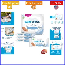 Sensitive+ Newborn & Baby Wipes, 3-in-1, 240 Count, Unscented, Hypoallergenic...
