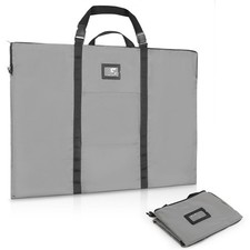 BERYA Large Size Art Portfolio Bag with Nylon Shoulder, 24 x 36 inches, gray