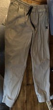 Boys Hurley Joggers Pants 7/8 Khaki NWOT Logo