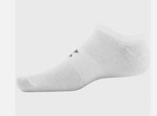 Under Armour, 6 Pair, White, No Show Socks, Size: Medium 6-9.