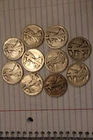 Lot of 10 Walking Liberty Silver Half Dollars No Dates 90% Silver